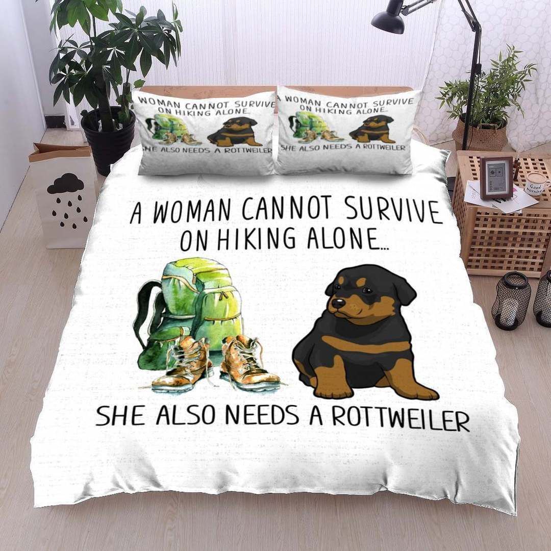Rottweiler Hiking Bedding Set