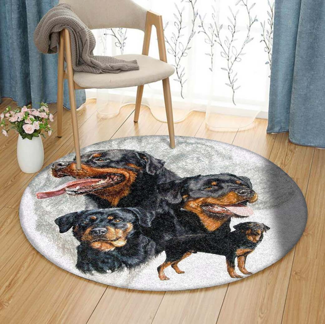 Rottweiler Round Carpet