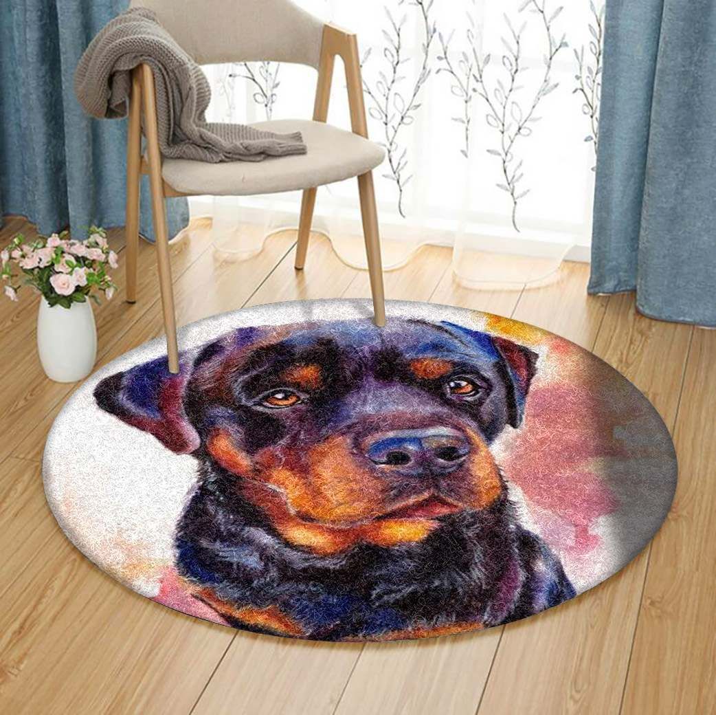 Rottweiler Round Carpet