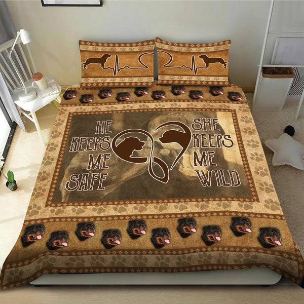 Rottweiler Love Bedding Set