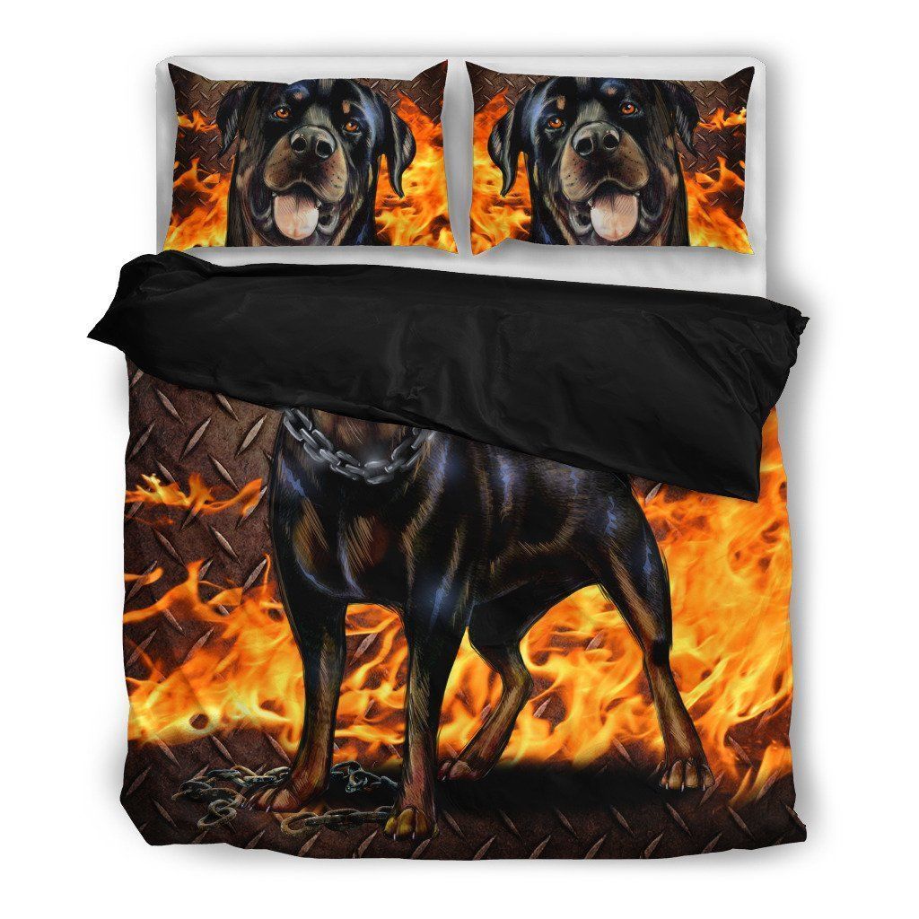 Rottweiler Lover Dog Themed Bedding Set