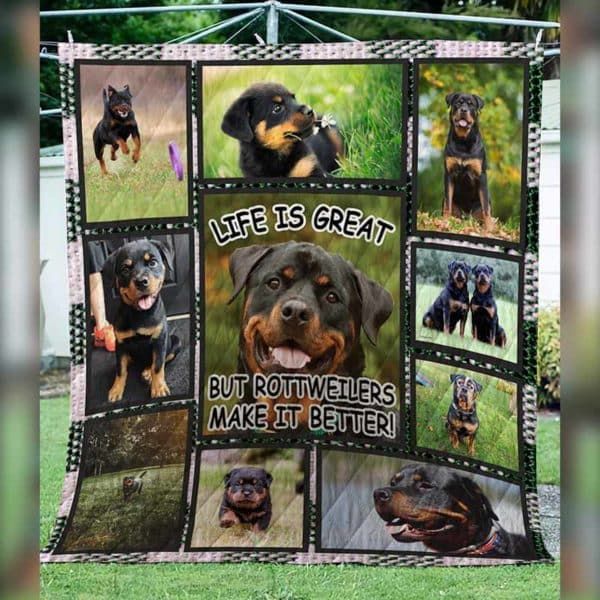 Rottweiler Quilt Blanket DHC1312573VT
