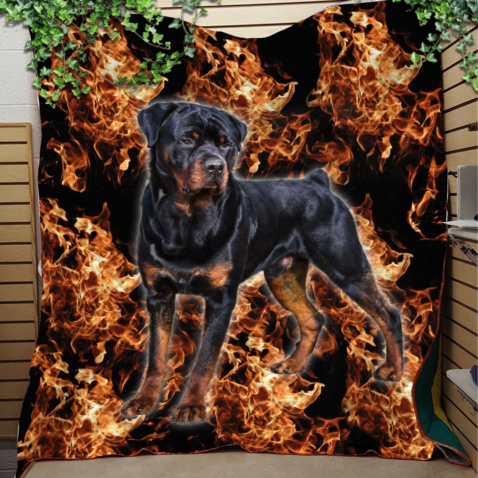 Rottweiler The Best Friends Sherpa Fleece Blanket