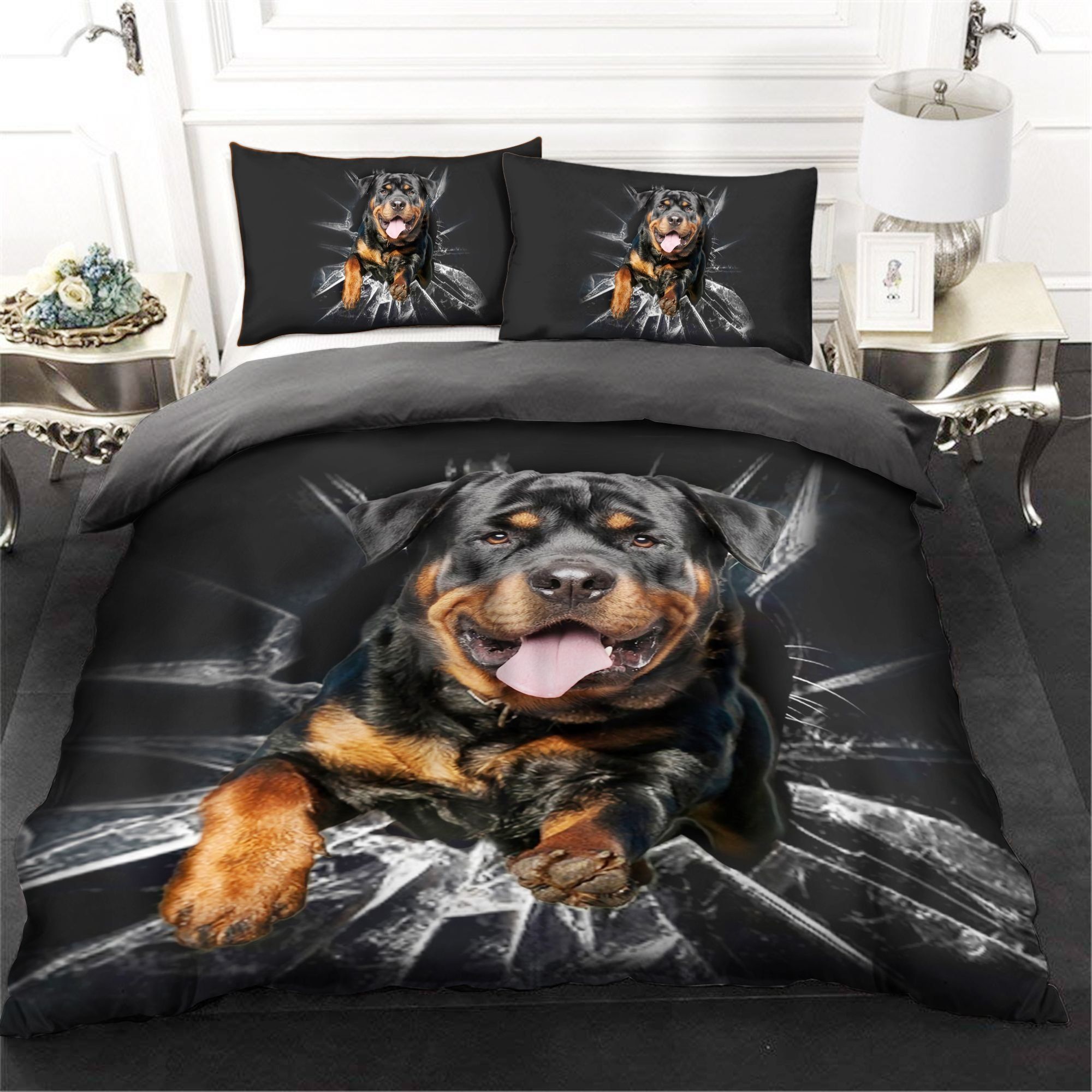 Rottweiler The Fool Bedding Set