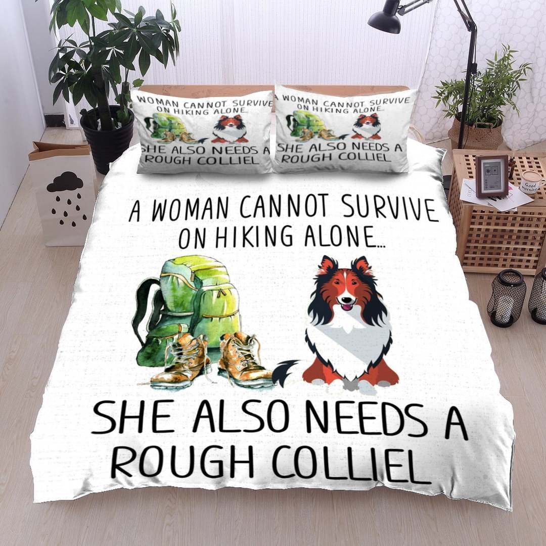 Rough Collie Hiking Bedding Set