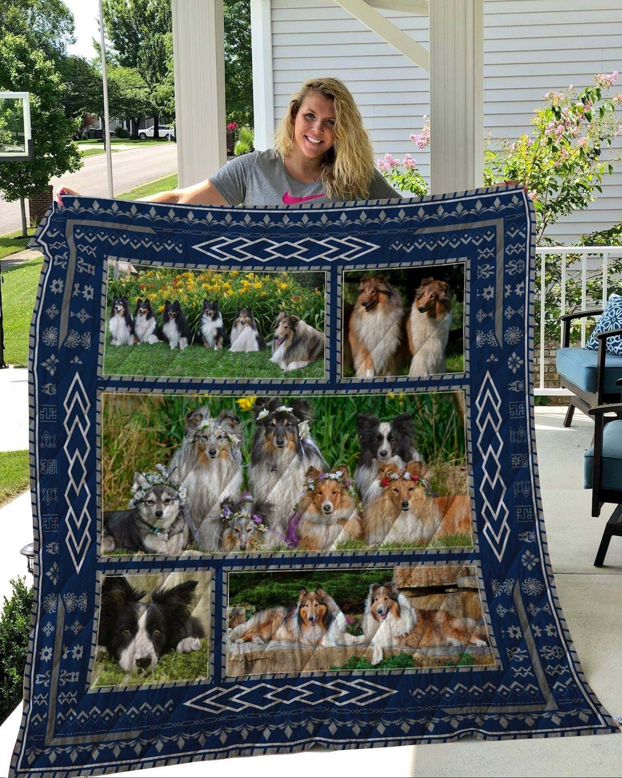 Rough Collie Quilt Blanket DHC2911185VT