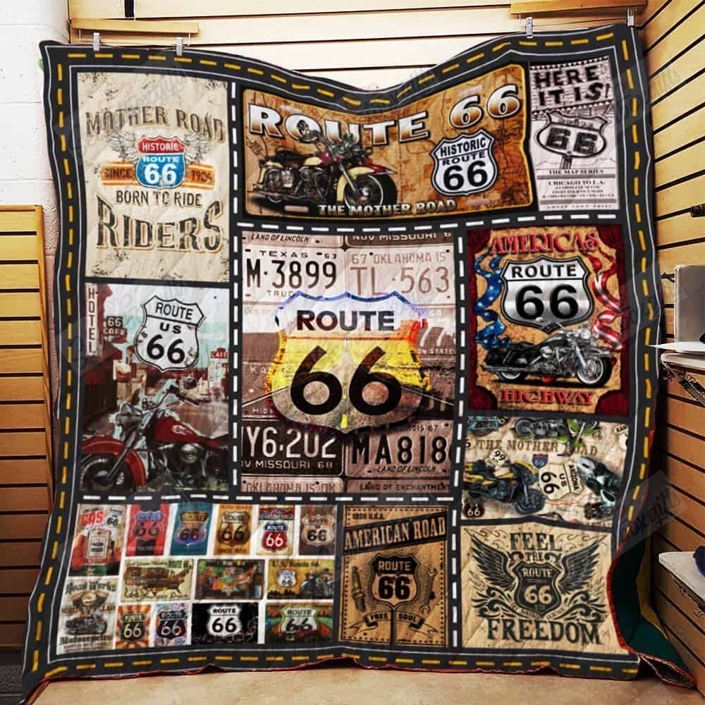 Route 66 The Mother Road Fleece Blanket