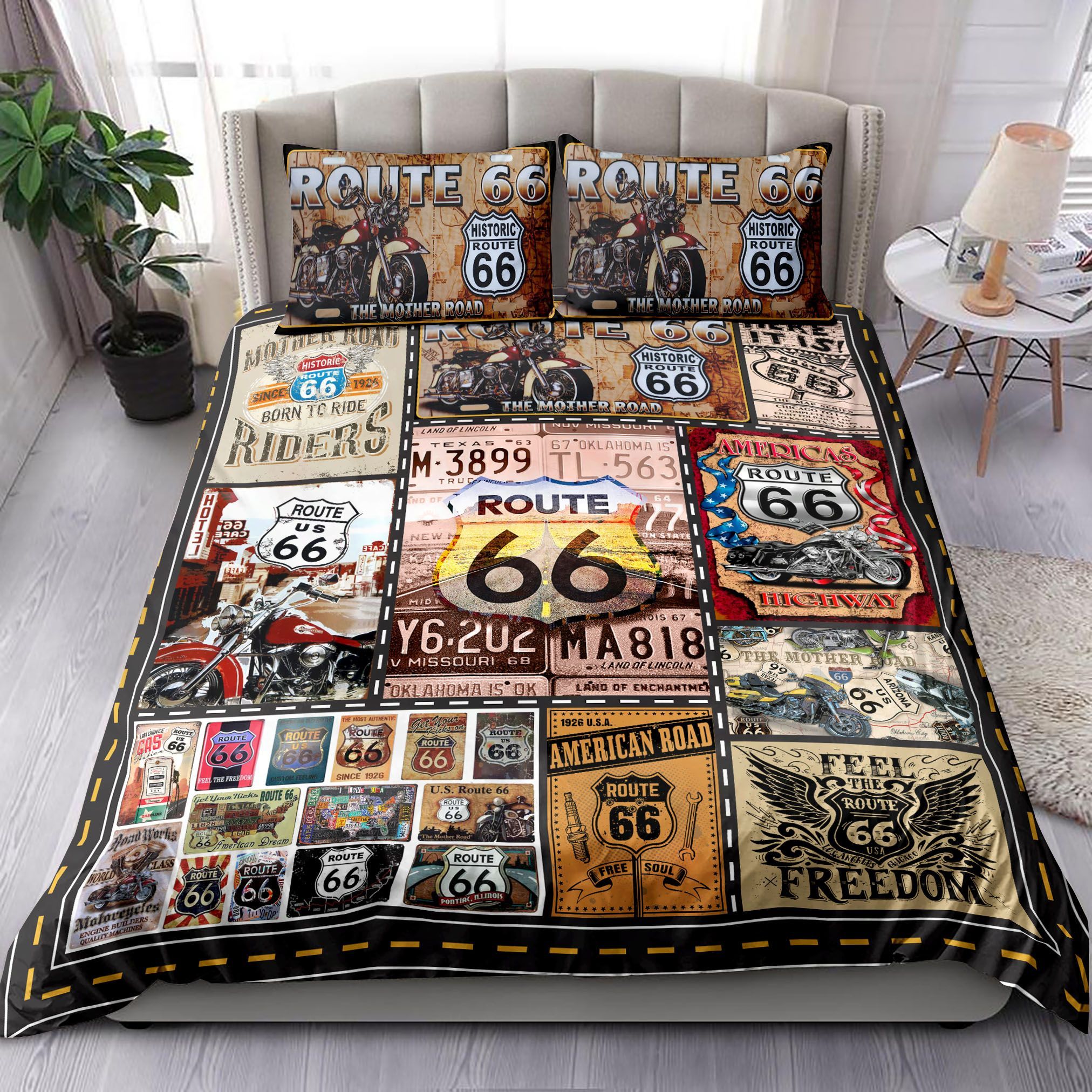Route The Mother Road Blanket Bedding Set