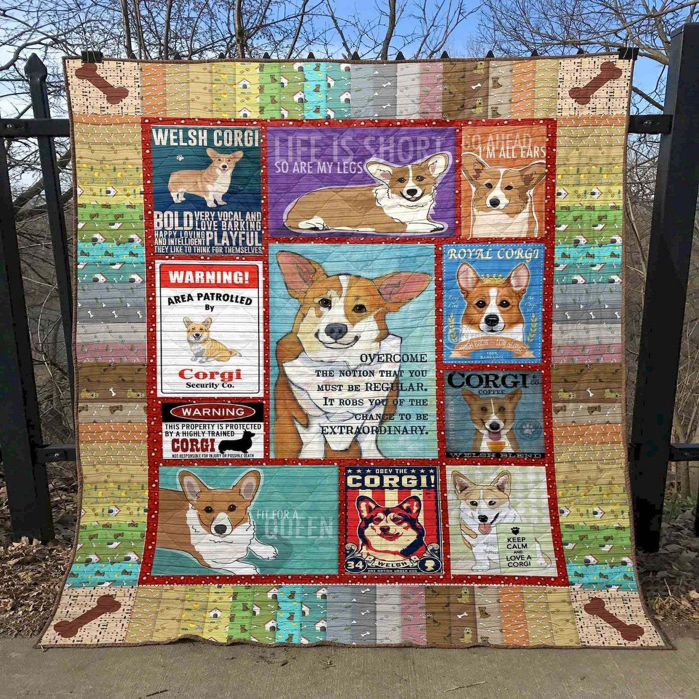 Royal Corgi PK230513 Quilt Blanket