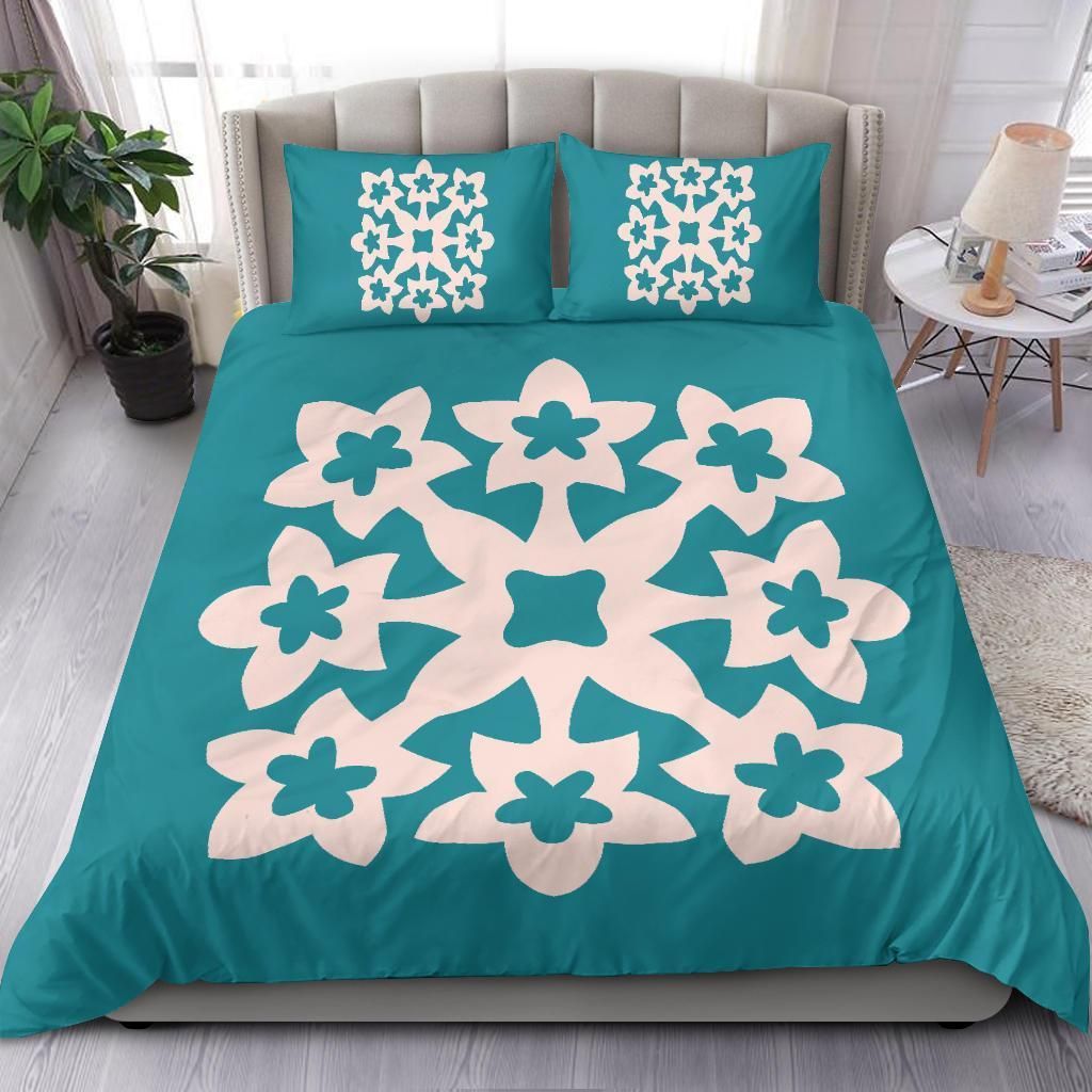 Royal Pattern Turquoise Bedding Set