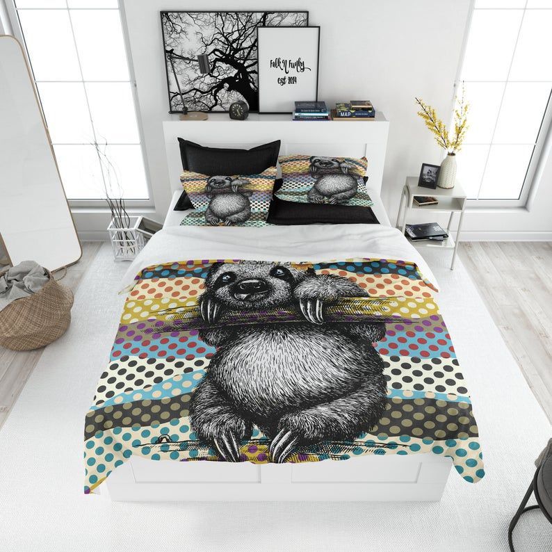 Royal Sloth Bedding Set
