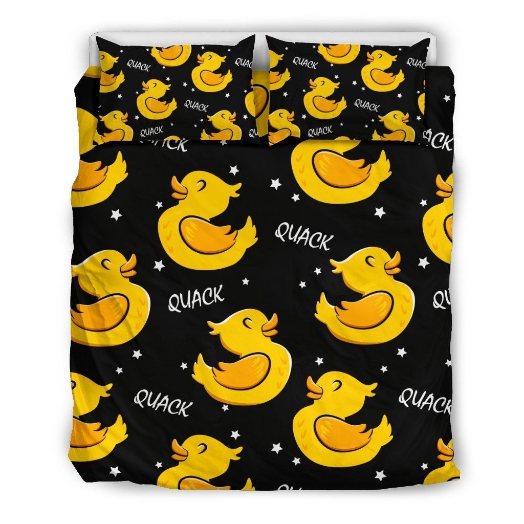 Rubber Duck Print Cool Design Comfortable Bedding Set