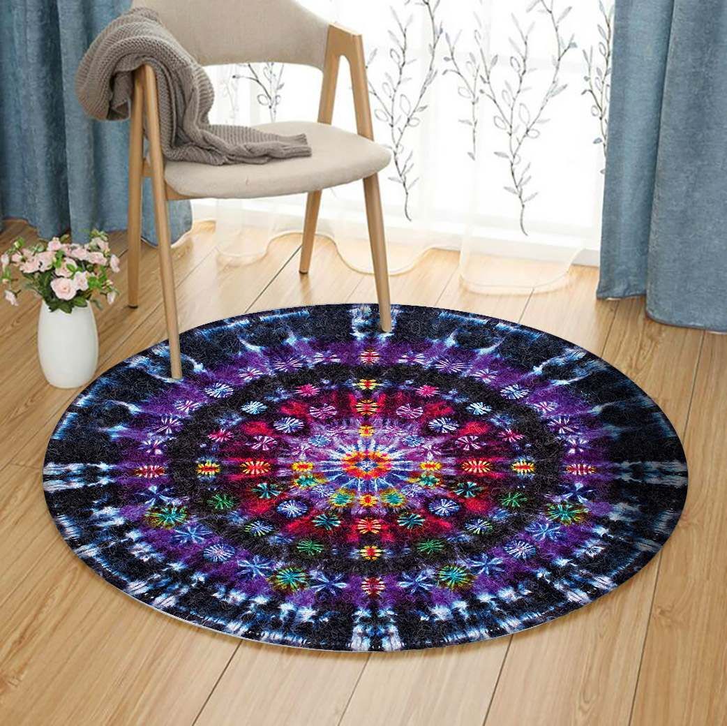 Ruby Quasar Round Carpet