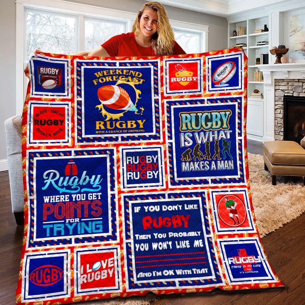 Rugby Quilt Blanket BBB240229HT