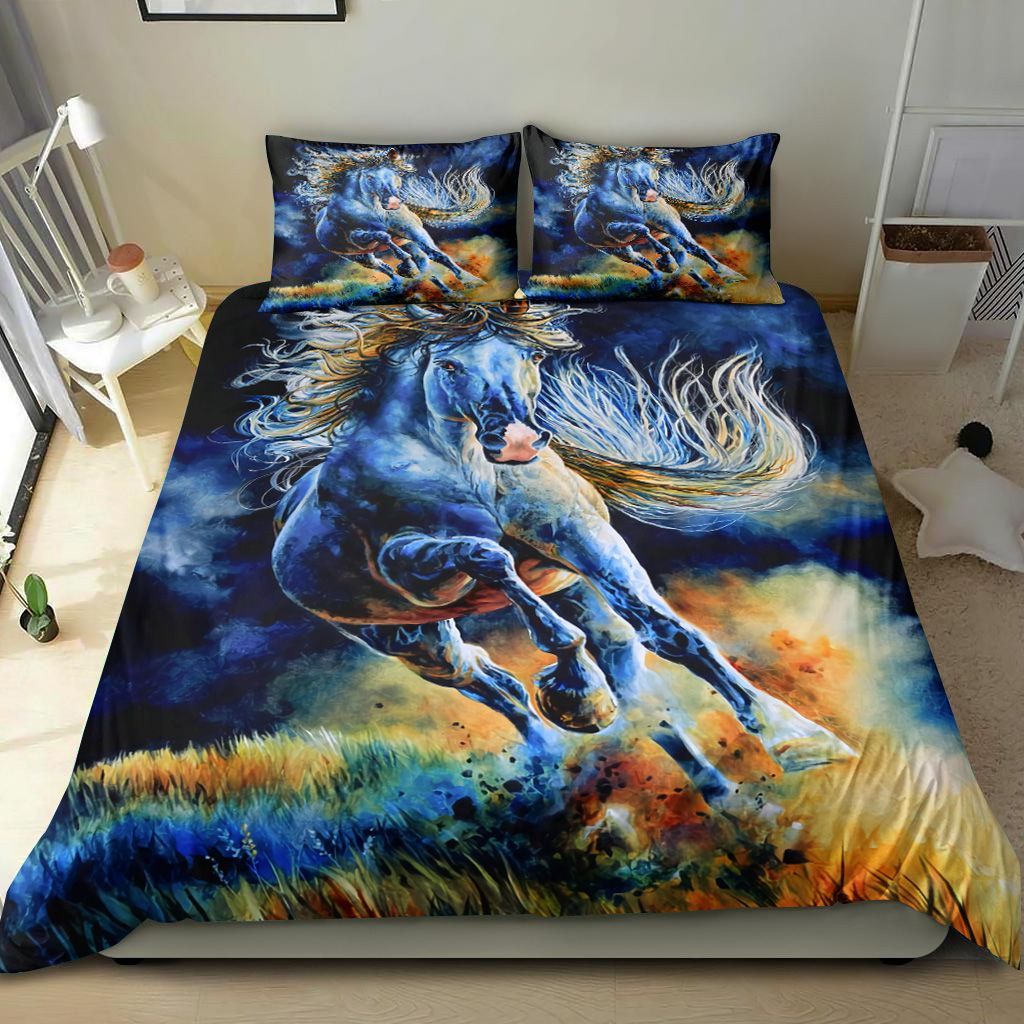Running Horse Art Bedding Set
