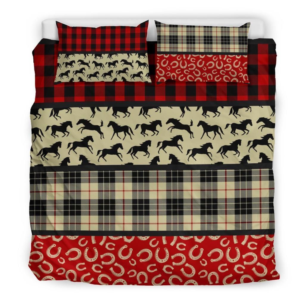 Running Horse Hoof Of A Horse Pattern Bedding Set