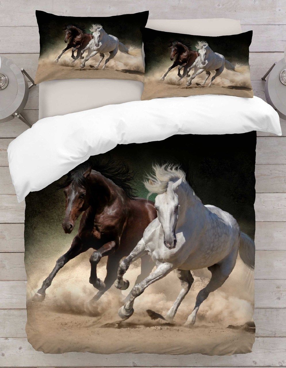 Running Horses Bedding Set