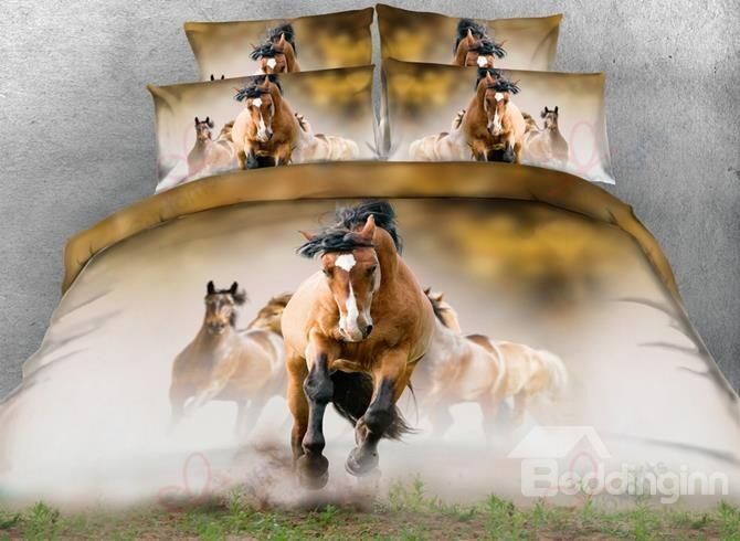 Running Horses Bedding Set