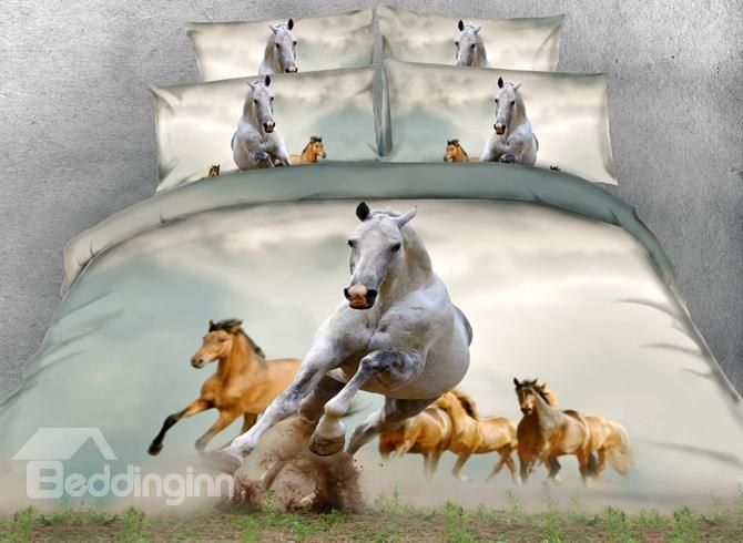 Running Horses Bedding Set