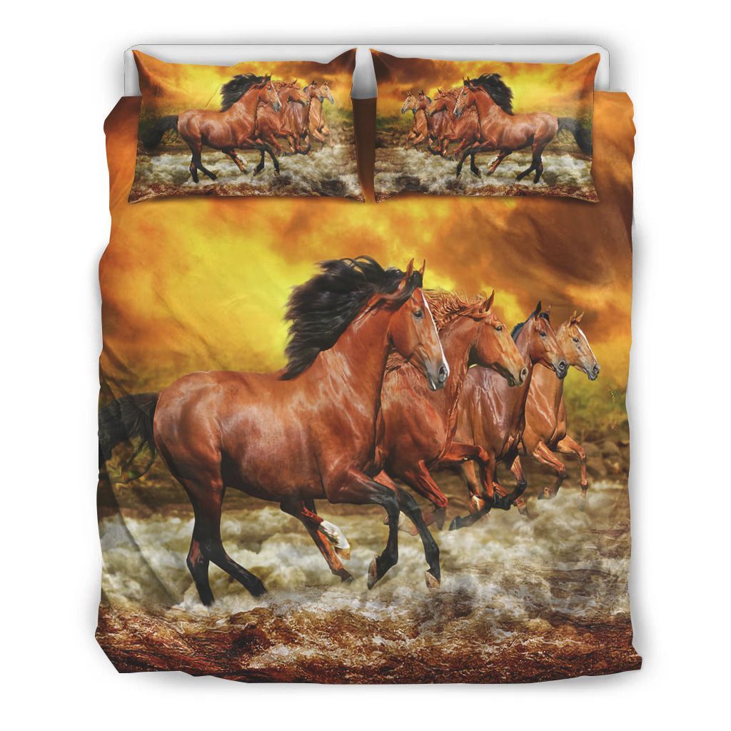 Running Horses Bedding Set
