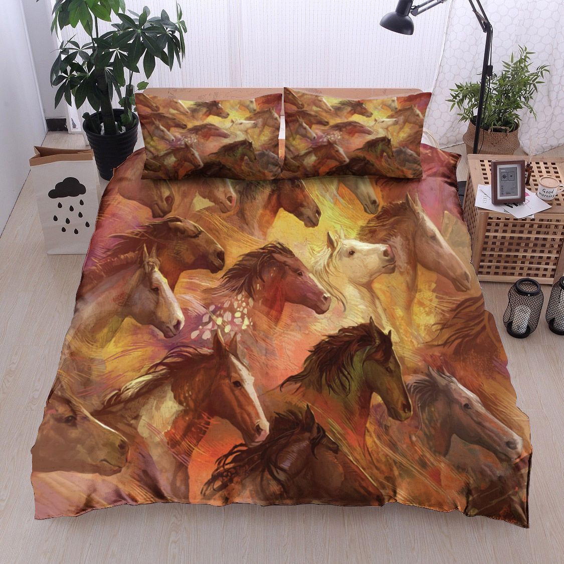 Running Horses Bedding Set