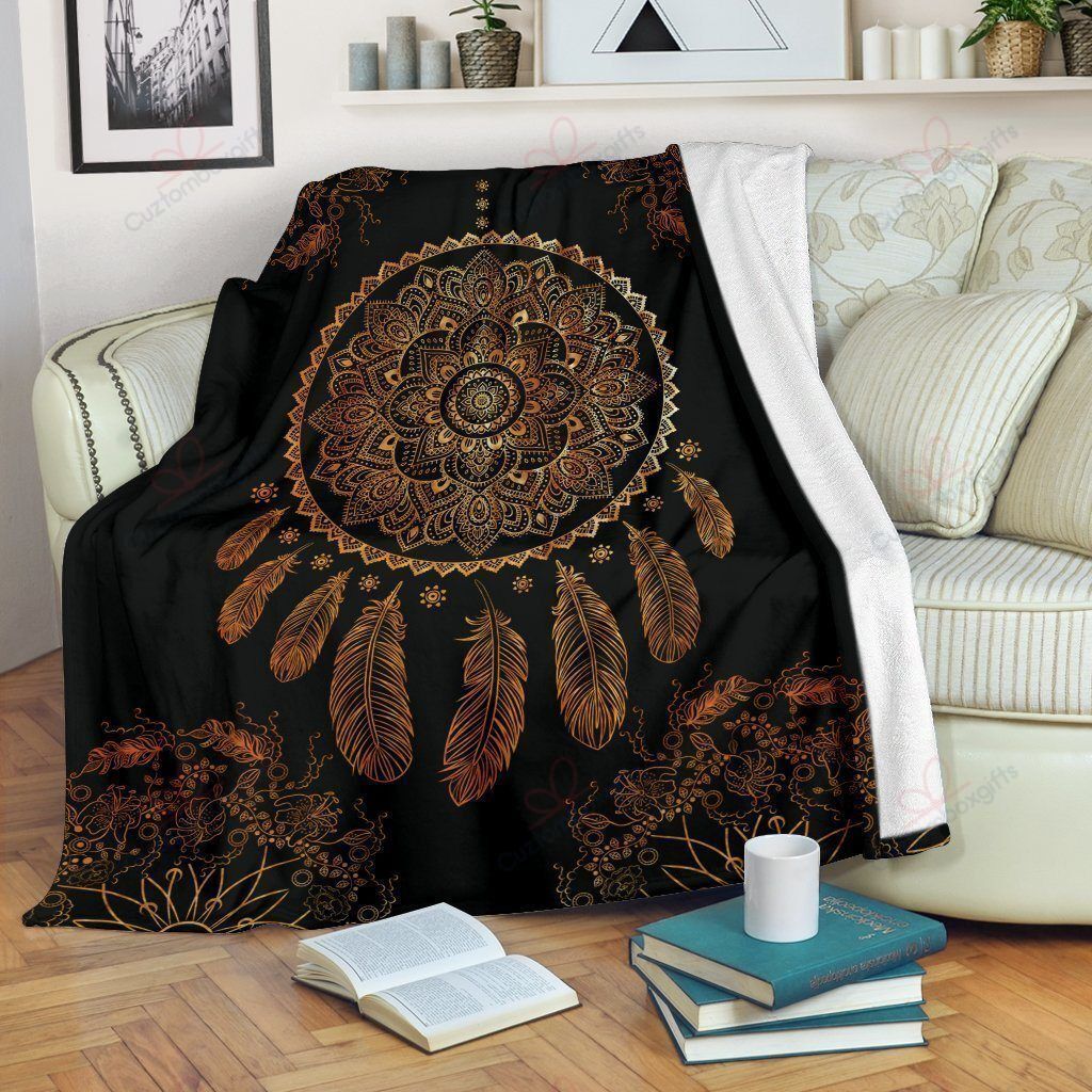 Rustic Dream Catcher Sherpa Fleece Blanket