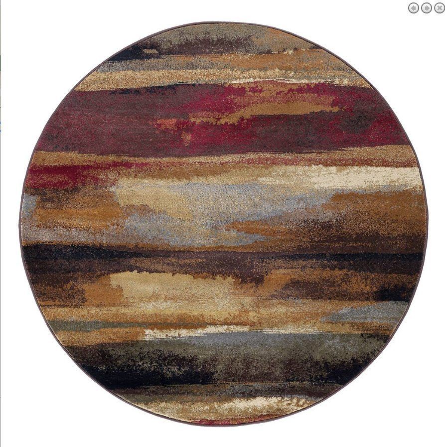 Rustic Landscape Round Carpet