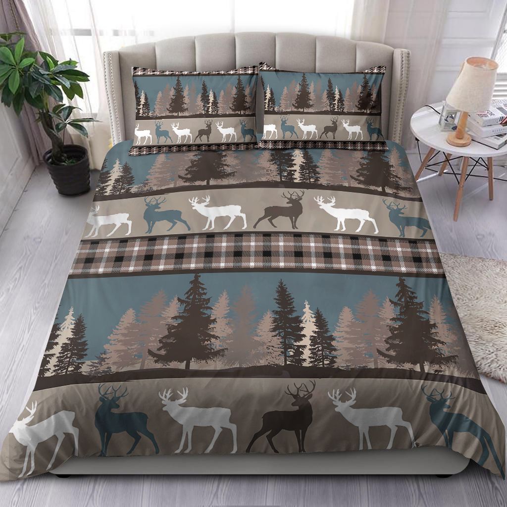 Rustic Winter Deer Bedding Set