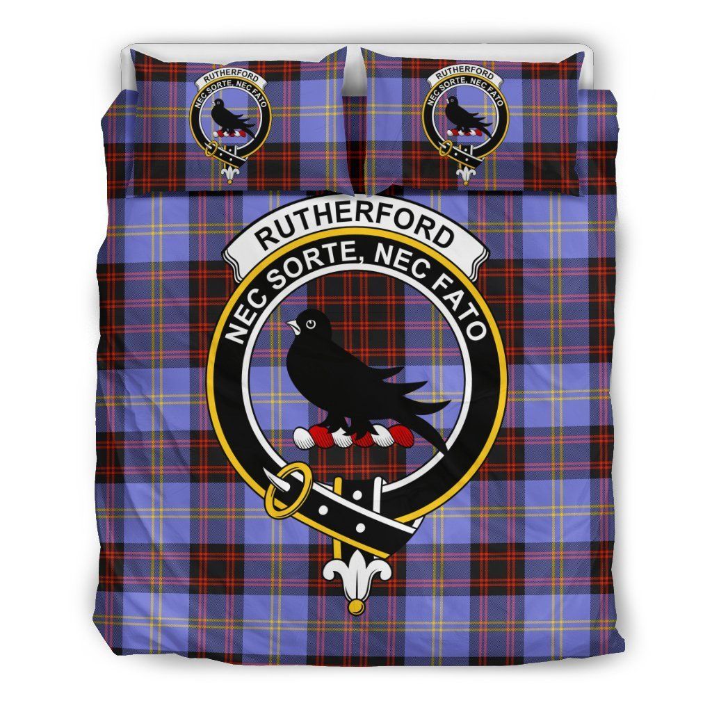 Rutherford Clan Badge Tartan Bedding Set