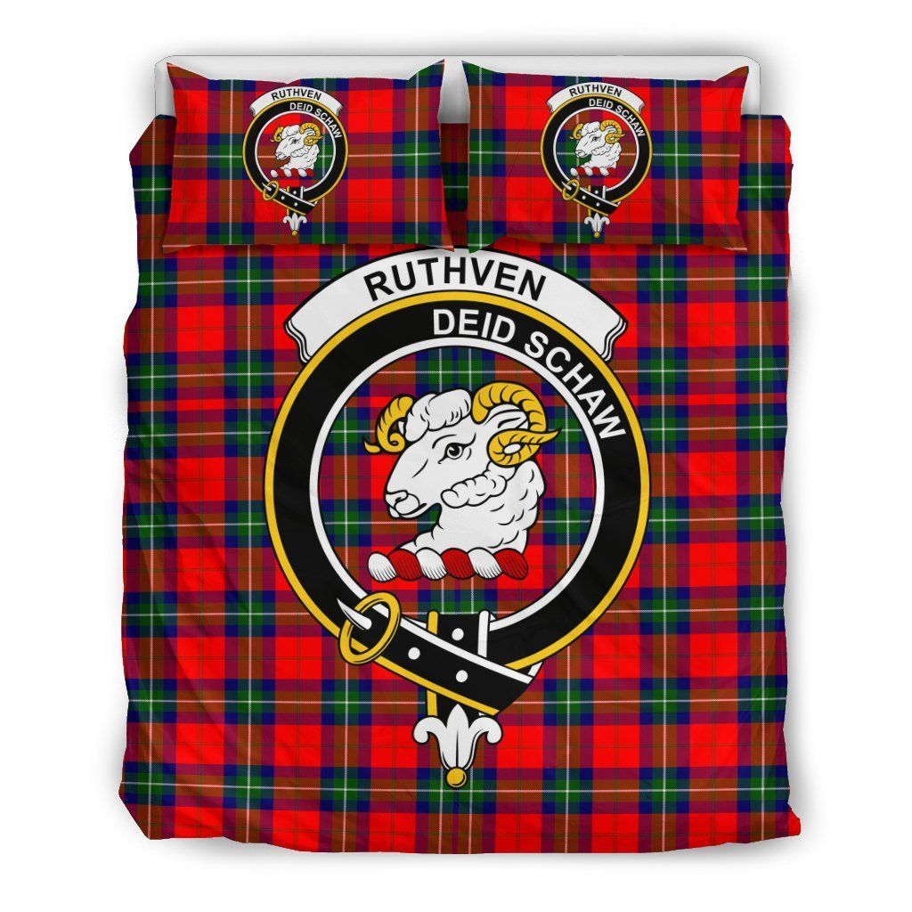 Ruthven Clan Badge Tartan Bedding Set