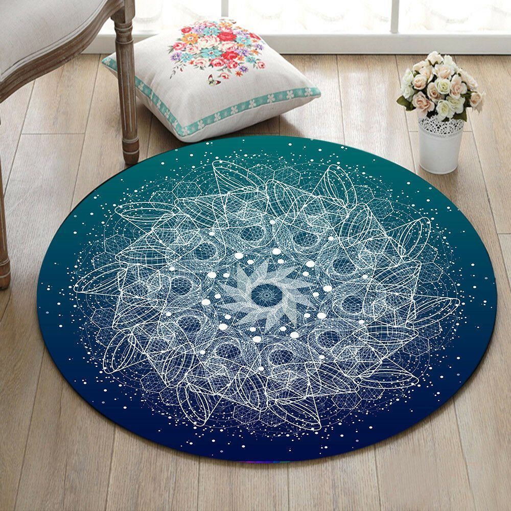 Sacred Geometry Round Carpet