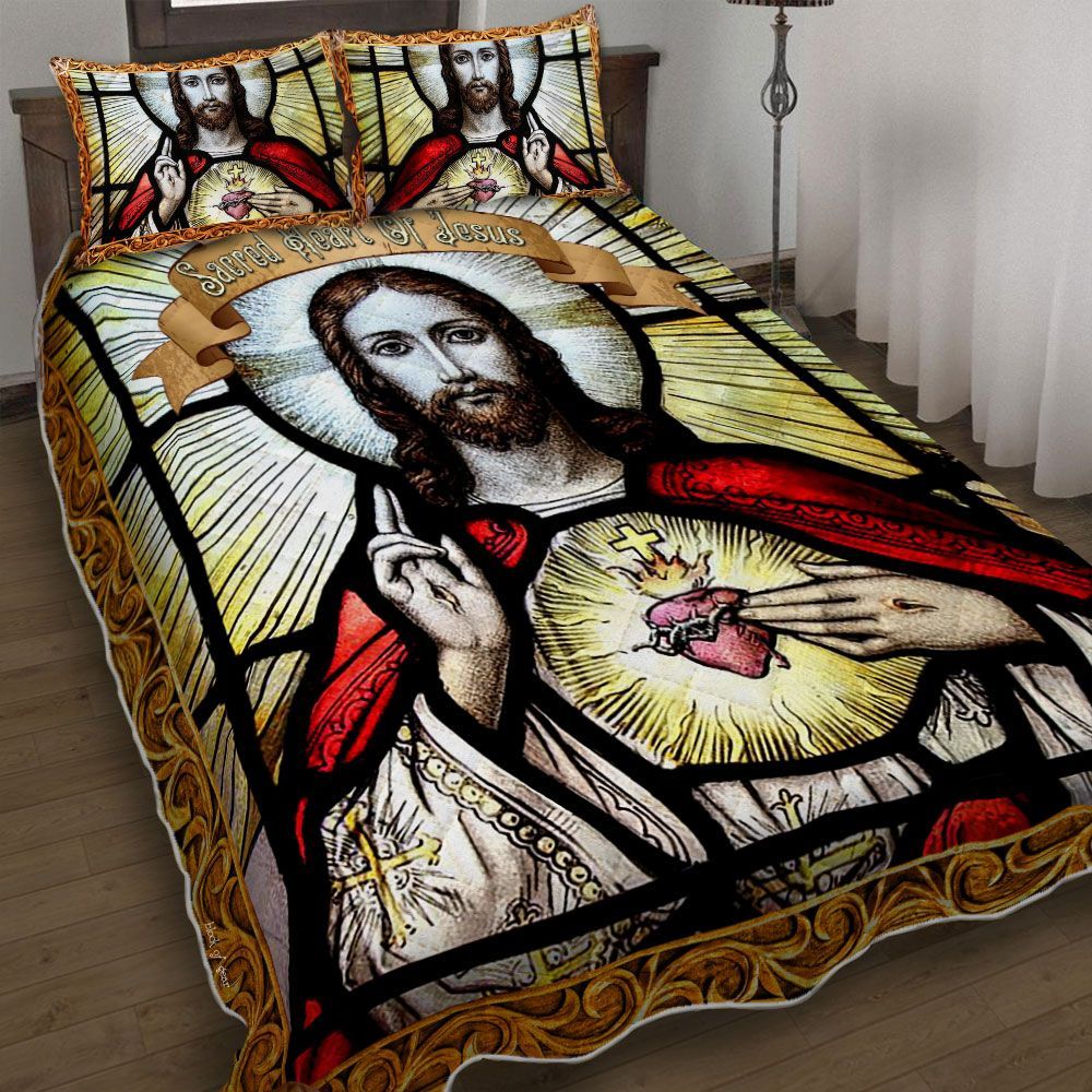 Sacred Heart Of Jesus Christian Bedding Set