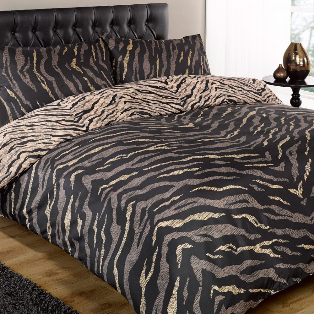 Safari Black Animal Tiger Bedding Set