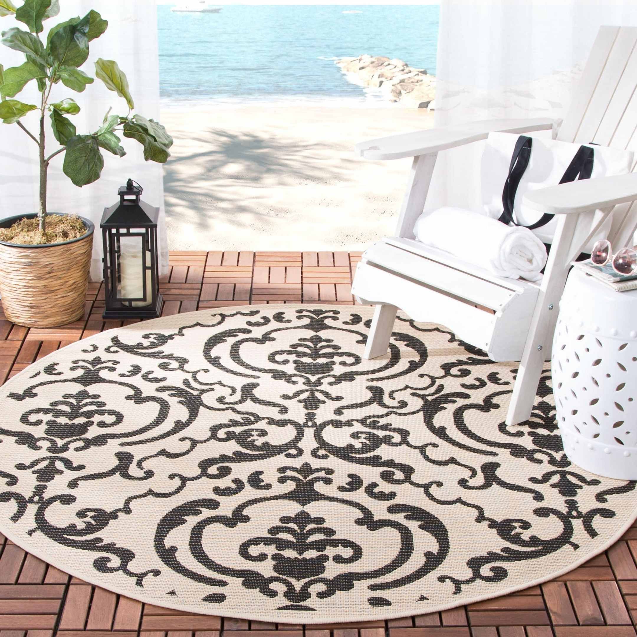 Safavieh Courtyard Arlyne Boho Round Carpet