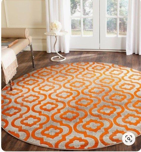 Safavieh Porcello Light Grey Round Carpet