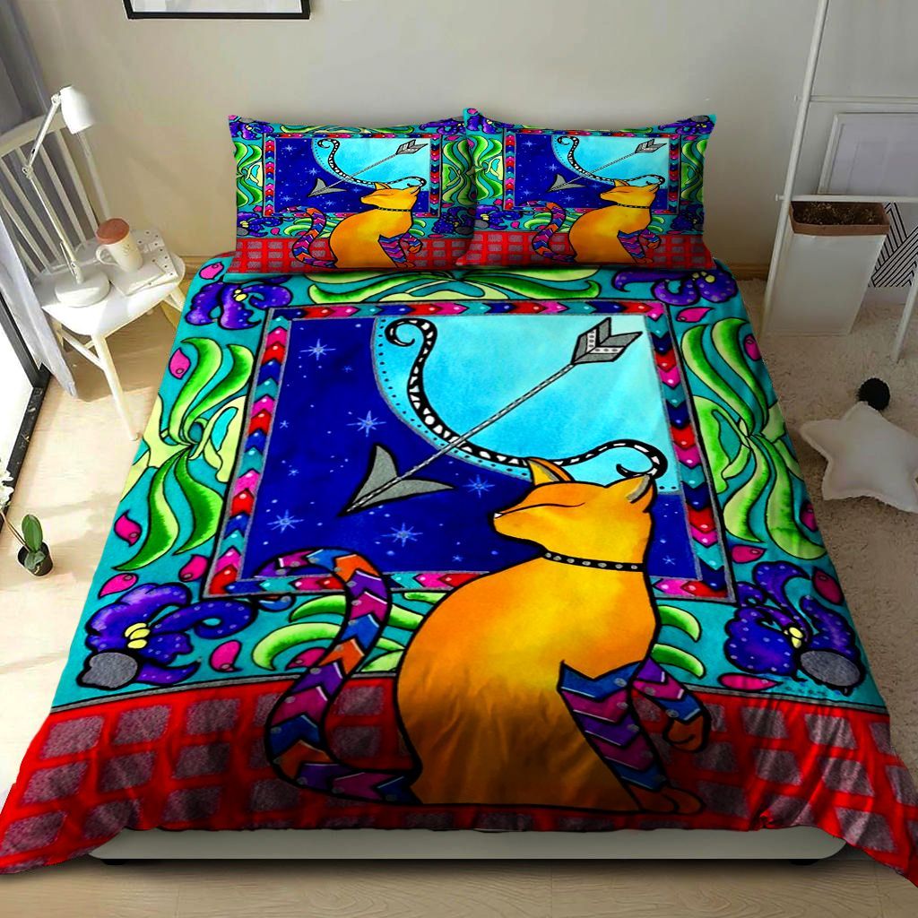 Sagittarius Cat Zodiac Bedding Set
