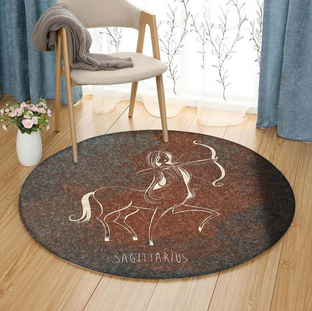 Sagittarius Round Carpet