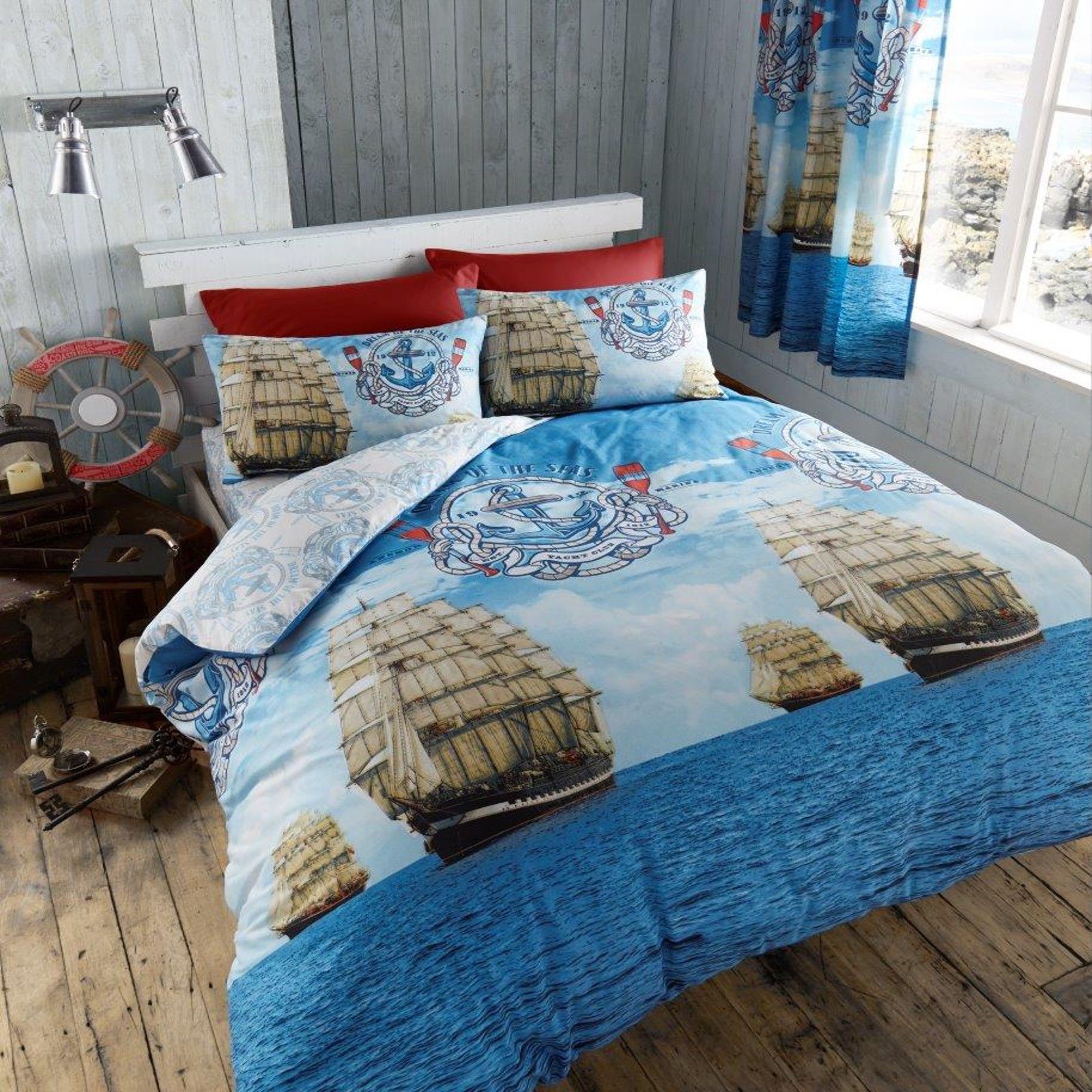 Sail Boat Sea Ocean Bedding Set