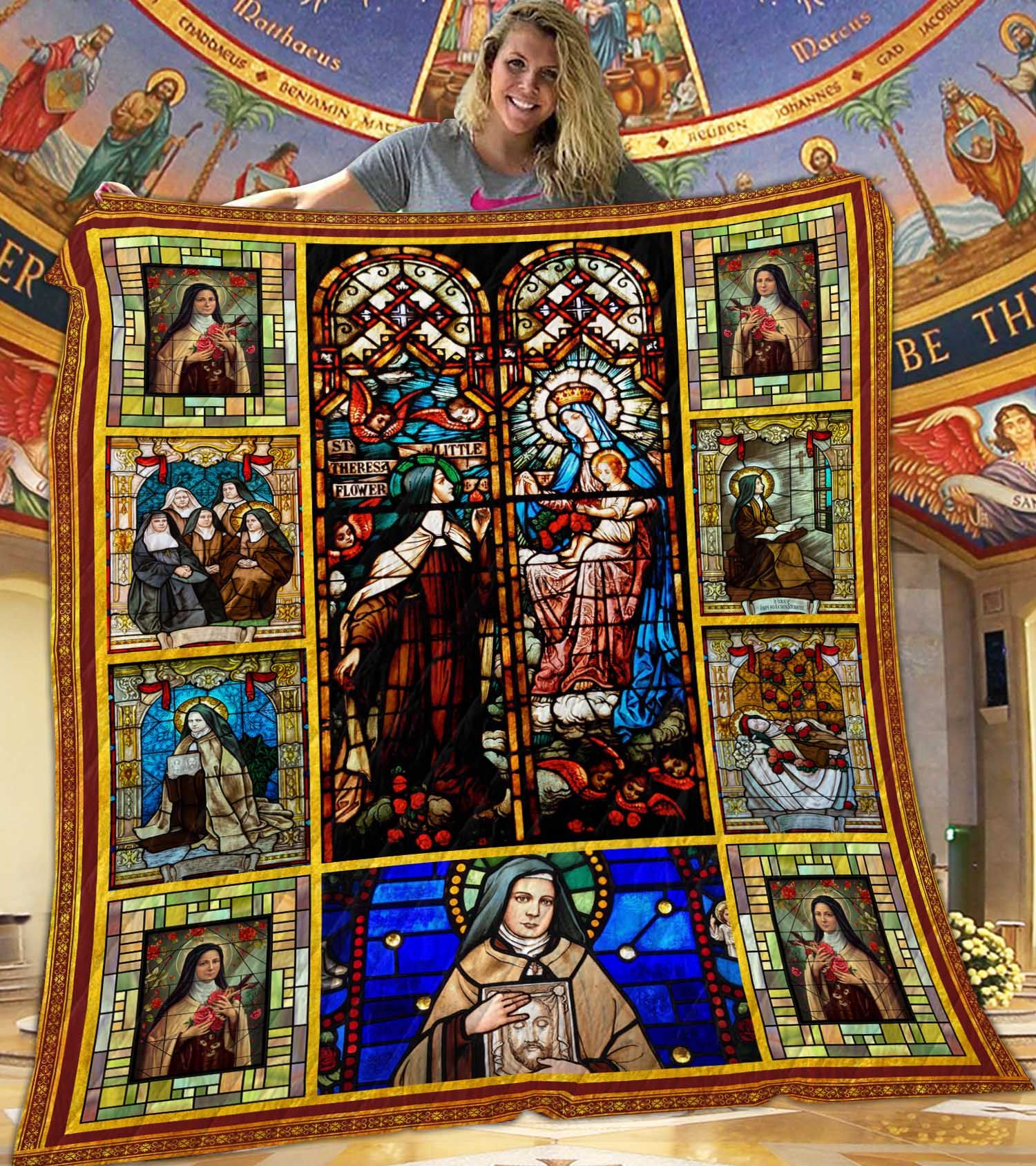 Saint Therese Daughter Of The King Quilt Blanket DHC1401760VT