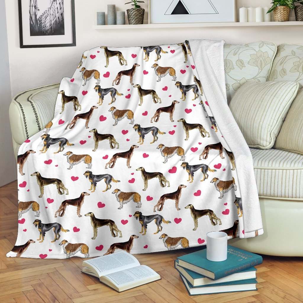 Saluki Heart Blanket