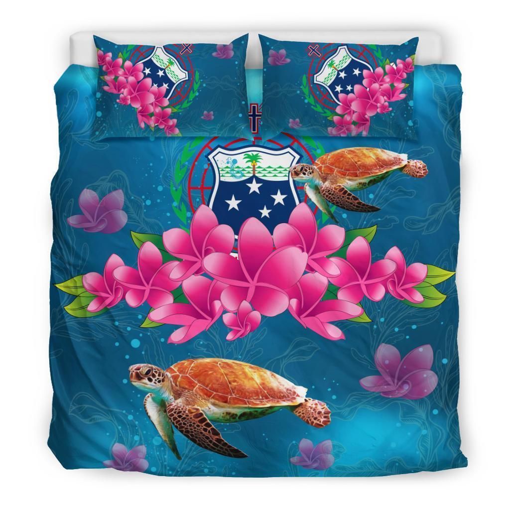 Samoa Plumeria Kanaka Turtle Sea Bedding Set
