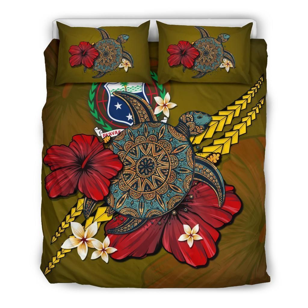 Samoa Yellow Turtle Tribal Bedding Set