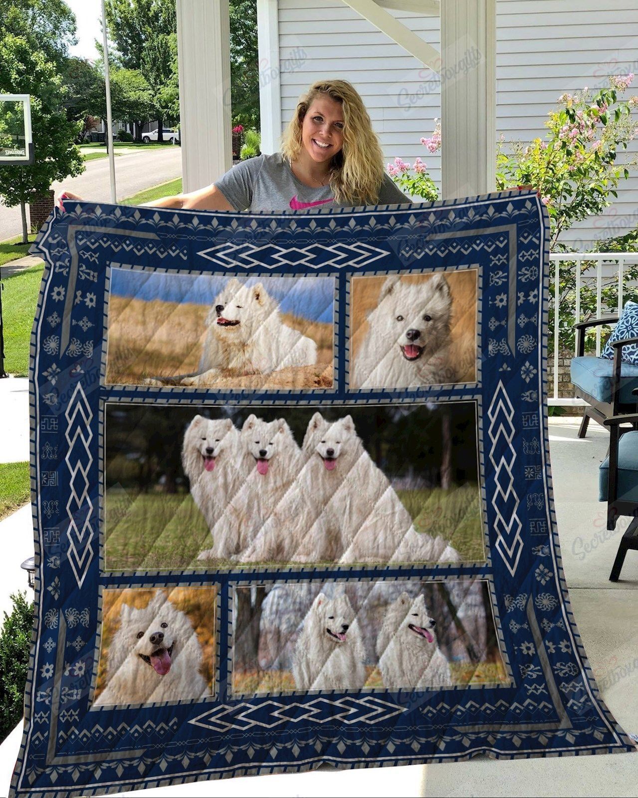 Samoyed Fleece Blanket