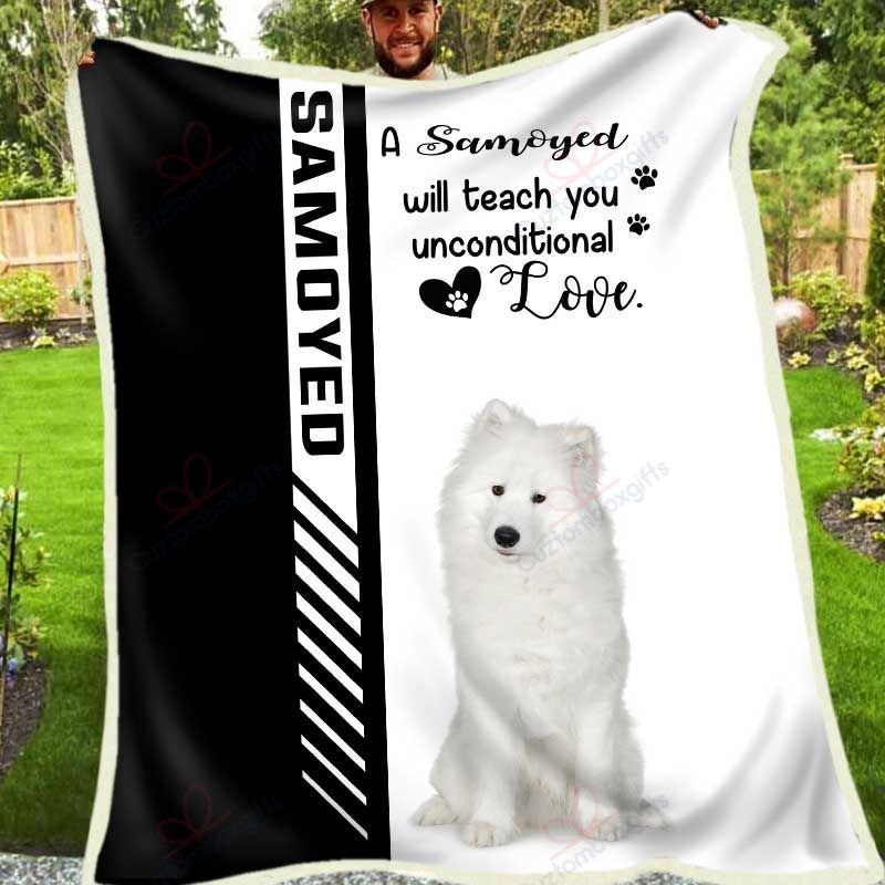 Samoyed Fleece Blanket