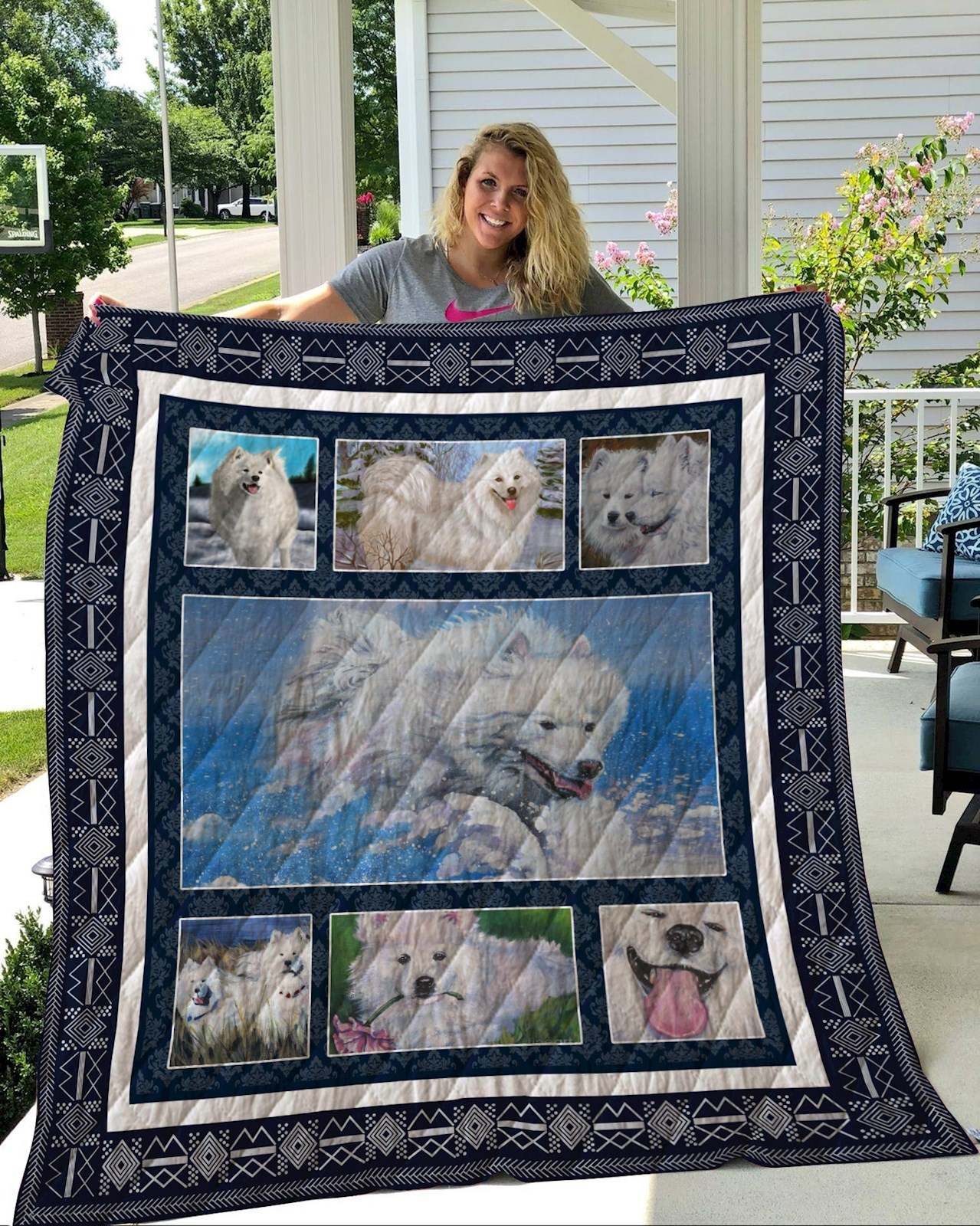 Samoyed Quilt Blanket DHC2911218VT