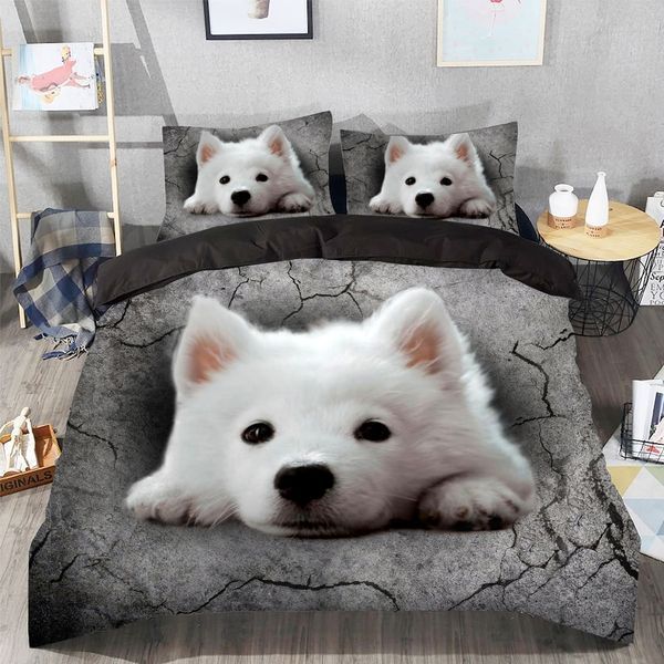 Samoyed White Bedding Set