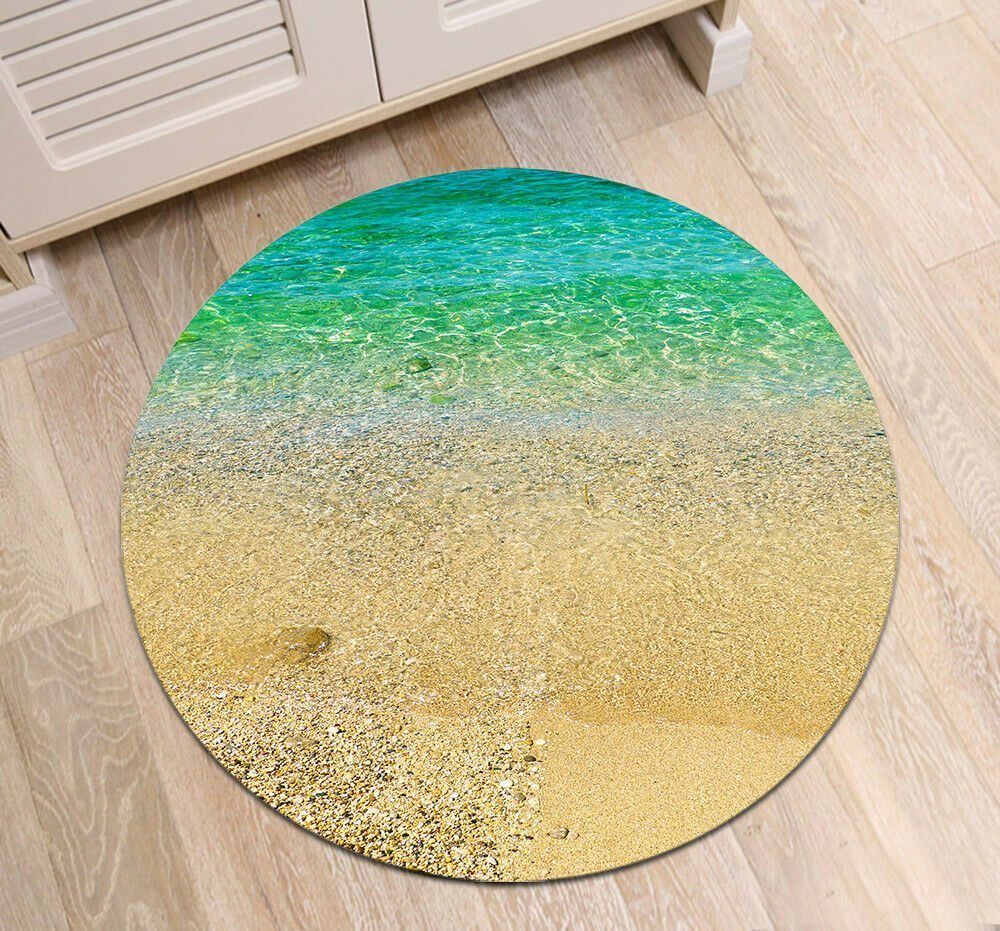 Sand Beach Round Carpet