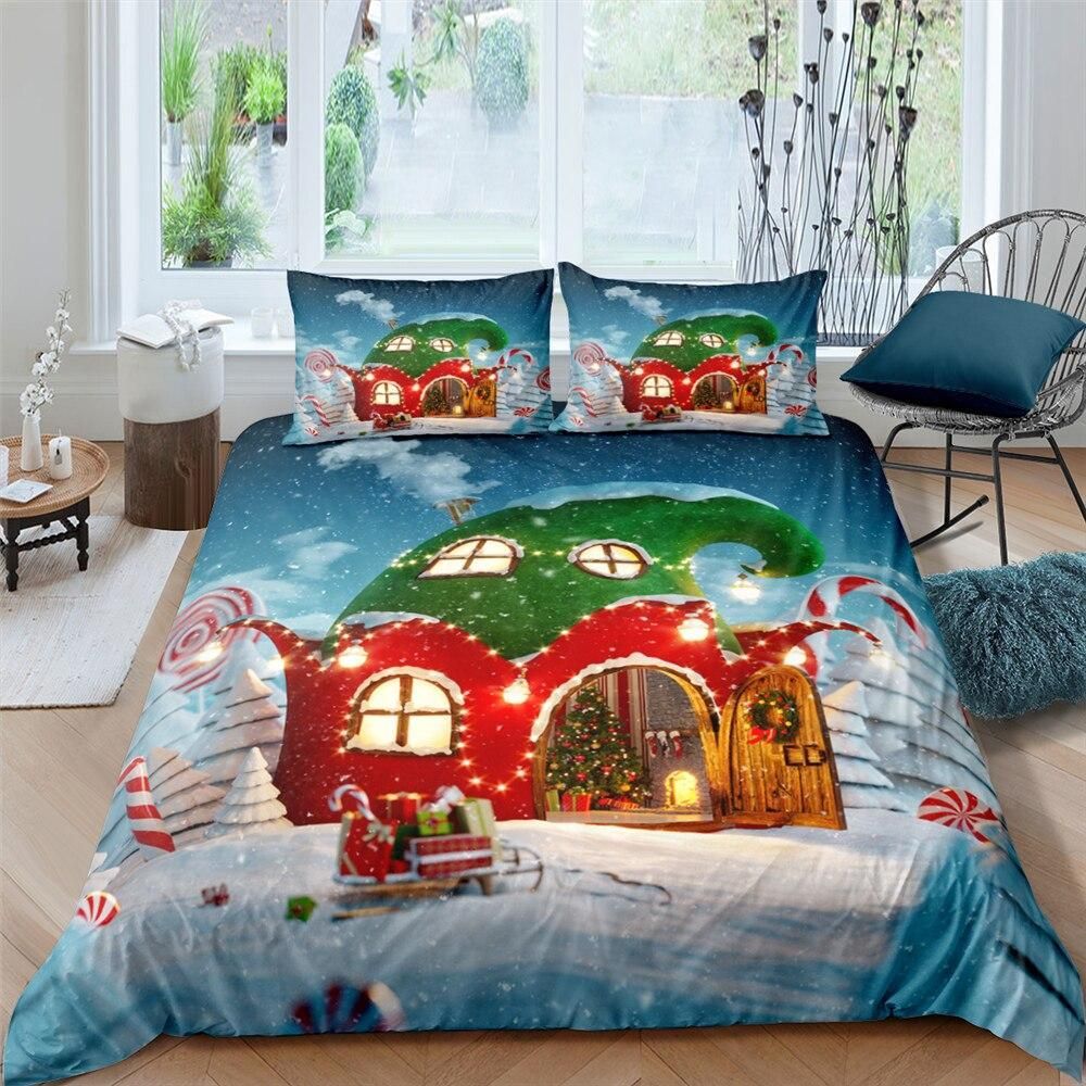Santa Candy House Bedding Set