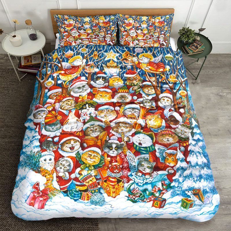 Santa Cat Bedding Set