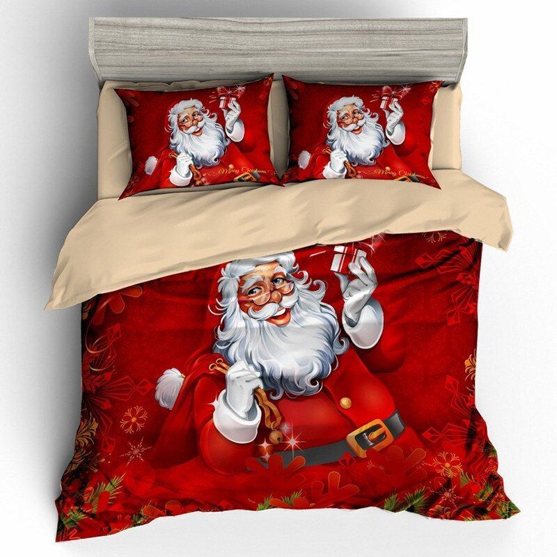 Santa Christmas Bedding Set